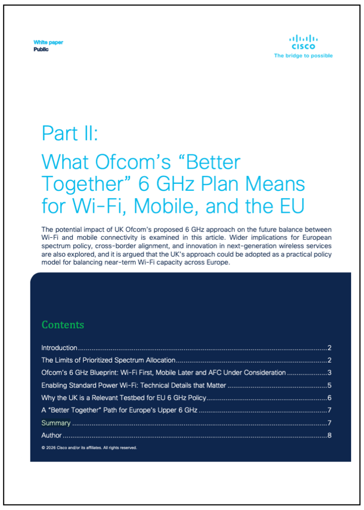 GUEST PAPER: What Ofcom's 'Better Together' 6 GHz plan means for Wi-Fi ...