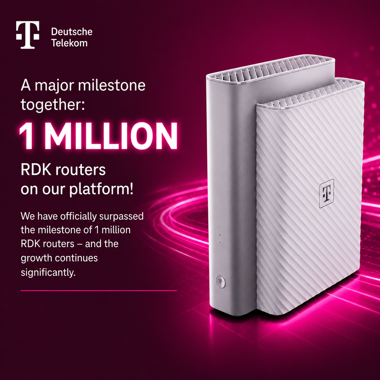 Roundup: Deutsche Telekom's 1,000,000 RDK-B gateways, Xfinity's same day deliver...